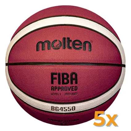 Pack 5 x Molten BG4550 basketball